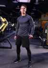 Wholesale Men's Athletic Workout Long Sleeve Fitness Hoodie 12019# - Liuhuamall
