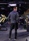 Wholesale Men's Athletic Workout Long Sleeve Fitness Hoodie 12019# - Liuhuamall