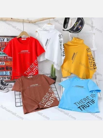 Wholesale Boy's Casual Letter Print 100% Cotton Round Neck Short Sleeve Tee, LIUHUA CLOTHING WHOLESALE