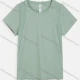 Wholesale Women's Athletic Breathable Quick Dry Short Sleeve Plain T-shirt WT21602# Laurel Green Clothing Wholesale Market Liuhua