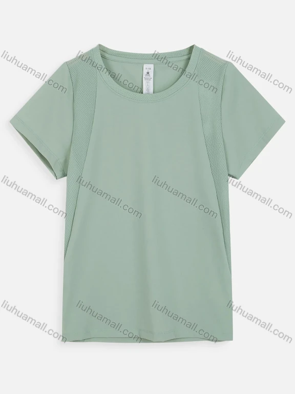 Wholesale Women's Athletic Breathable Quick Dry Short Sleeve Plain T-shirt WT21602#