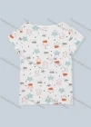 Wholesale Women's Scoop Neck Short Sleeve Cartoon Print Casual T-Shirt 9648# - Liuhuamall