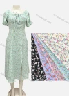 Wholesale Women's Causal Square Neck Short Sleeve Floral Print Midi Dress - Liuhuamall