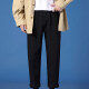 Men's Casual Plain Zipper Fly Pockets Straight Leg Cropped Denim Jeans LK-KK05# Black Clothing Wholesale Market -LIUHUA