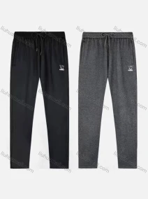 Wholesale Men's Sporty Plain Thermal Lined Drawstring Pockets Pants, LIUHUA CLOTHING WHOLESALE