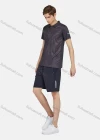 Wholesale Men's Sporty Stand Collar Short Sleeve Prinited Quick Dry Breathable Polo Shirt - Liuhuamall