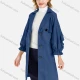 Wholesale Women's Plain Casual Cape Single Breasted Belted Trench Coat 43# Clothing Wholesale Market Liuhua