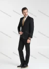 Wholesale Men's Formal Business Plain Lapel One Button Blazer Jacket & Pants 2-Pieces Suit Set BC005# - Liuhuamall