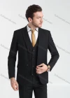 Wholesale Men's Formal Business Plain Lapel One Button Blazer Jacket & Pants 2-Pieces Suit Set BC005# - Liuhuamall