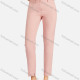 Wholesale Women's Casual Plain High Waist Straight Leg Ankle Length Pants Pink Wholesale Clothing Market & Suppliers -LIUHUAMALL