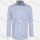 Wholesale Men's Casual Collared Plaid Print Patch Pocket Button Down Curved Hem Long Sleeve Shirt Blue Guangzhou Clothing Wholesale Market & Suppliers -LIUHUAMALL