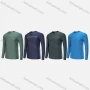 Wholesale Men's Athletic Workout Slogan Print Breathable Long Sleeve Round Neck Tee CXM21707# preview