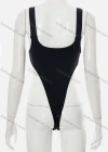 Wholesale Women's Trendy Sleeveless Buckle Letter Print Bodysuit D21BS438# - Liuhuamall