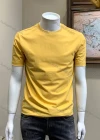 Wholesale Men's Plain 100% Cotton Round Neck Short Sleeve Basics T-shirt - Liuhuamall