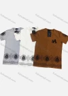 Wholesale Men's Fashion 100%Cotton Paisley Letter Graphic Round Neck Short Sleeve T-shirt 5109# - Liuhuamall