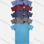 Wholesale Men's Athletic Plain Short Sleeve Quick Dry Breathable Striped Trim Round Neck T-shirts preview