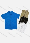 Wholesale Boy's Casual Allover Print Short Sleeve Shirt - Liuhuamall