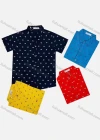 Wholesale Boy's Casual Allover Print Short Sleeve Shirt - Liuhuamall