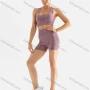 Wholesale Women's 2 Piece Workout Outfits Sports Bra Seamless Shorts Yoga Gym Activewear Set AB58-1# preview