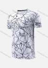 Wholesale Men's Quick Dry Comfy Workout Round Neck Allover Print Athletic T-Shirt 2696# - Liuhuamall
