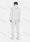 Wholesale Men's Casual Hooded Drawstring Flap Pockets Plain Hoodies & Ankle-Tie Pants 2-Piece Set 2232# - Liuhuamall