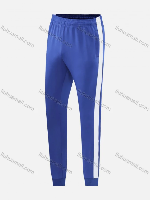 Wholesale Men's Athletic Striped Elastic Waist Ankle Length Jogger 2004#