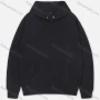 Wholesale Men's Plain Kangaroo Pocket Drawstring Plain Velvet Cotton Hoodie preview