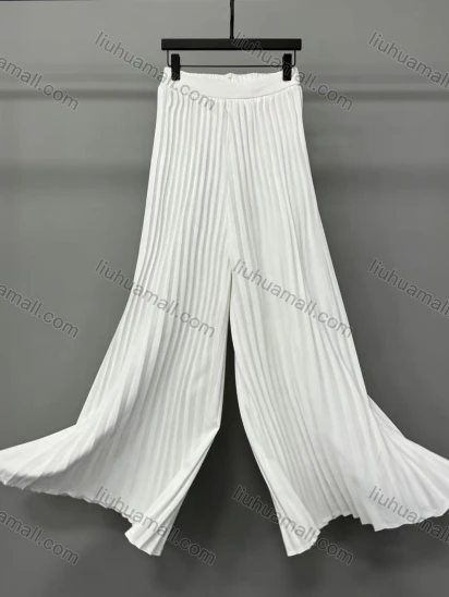 Wholesale Women's Fashion Pleated Wide-Leg Culottes