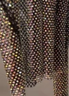 Wholesale Women's Sexy High-Neck Long Sleeve Elastic Fishnet Iron Driling Plain Cover Up Top 7948# - Liuhuamall