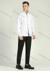 Wholesale Men's Splatter Pattern Button Down Long Sleeve Casual Shirt - Liuhuamall