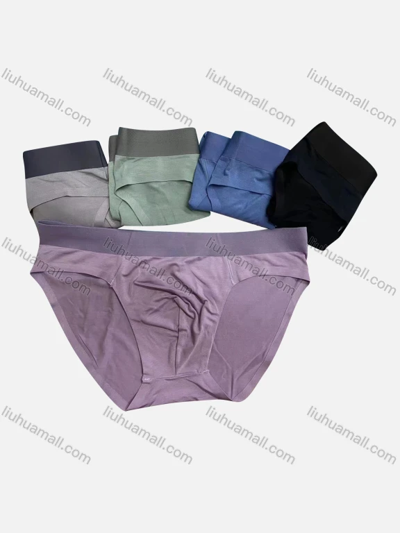 Wholesale Men's Plain Breathable Briefs