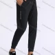 Wholesale Men's Casual & Sporty Letter Print Drawstring Elastic Waist Ankle Length Joggers 1102# Black Clothing Wholesale Market Liuhua