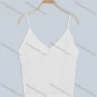 Wholesale Women's Casual V Neck Lace Trim Plain Cami Top preview