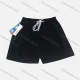 Wholesale Men's Casual Plain Patch Pocket Drawstring Shorts 113# Black Clothing Wholesale Market Liuhua