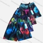 Wholesale Men's Casual Allover Abstract Print Drawstring Shorts 115-2# preview