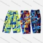 Wholesale Men's Casual Allover Print Flap Pockets Elastic Waist Shorts 4072# preview