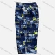 Wholesale Men's Casual Allover Letter Print Flap Pockets Elastic Waist Shorts 4066# Yellow Clothing Wholesale Market Liuhua