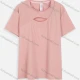Wholesale Women's Athletic Plain Short Sleeve Chest Cutout Breathable Quick Dry T-shirt WT21603# Pink Clothing Wholesale Market Liuhua