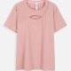 Women's Athletic Short Sleeve Chest Cutout Breathable Quick Dry T-shirt WT21603# Pink Clothing Wholesale Market -LIUHUA