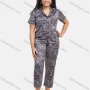 Wholesale Women's Comfy 2 Piece Sleepwear Leopard Short Sleeve Pajamas Sets 210808a# preview