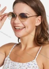Wholesale Metal Round Frame Ombre Lenses Sunglasses - Liuhuamall