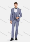 Wholesale Men's Formal Lapel Plain Pockets Blazer & Vest & Pant 3 Pieces Suit Sets - Liuhuamall