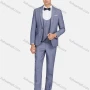 Wholesale Men's Formal Lapel Plain Pockets Blazer & Vest & Pant 3 Pieces Suit Sets preview