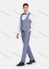 Wholesale Men's Formal Lapel Plain Pockets Blazer & Vest & Pant 3 Pieces Suit Sets - Liuhuamall