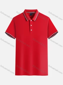 Wholesale Men's Casual Plain Stretch Vented Hem Short Sleeve Polo Shirt 8518#, LIUHUA CLOTHING WHOLESALE
