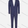 Wholesale Men's Business Plain One Button Pockets Lapel Slim Fit Blazer & Pants 2 Piece Sets preview
