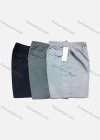 Wholesale Men's Casual 100%Cotton Plain Elastic Waist Cargo Shorts - Liuhuamall