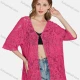 Wholesale Women's Casual 3/4 Sleeve Hollow Out Guipure Lace Cover Up Cardigan 2004# 19# Clothing Wholesale Market Liuhua