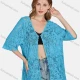 Wholesale Women's Casual 3/4 Sleeve Hollow Out Guipure Lace Cover Up Cardigan 2004# 4# Clothing Wholesale Market Liuhua