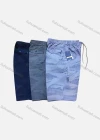 Wholesale Men's Casual 100%Cotton Allover Print Multiple Pockets Drawstring Shorts - Liuhuamall